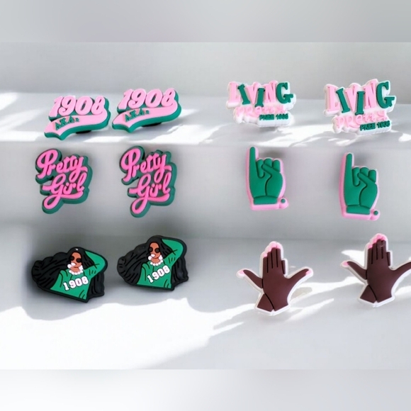 AKA Sorority Croc Charms - Picture 1 of 2